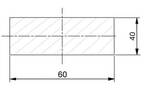 Plochá ocel 60 x 40 mm válcovaná