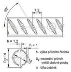 Betonářská ocel Ø 12 mm rovná – 6 m