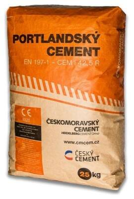 Cement portlandský CEM I 42,5R - Českomoravský cement – 25 kg