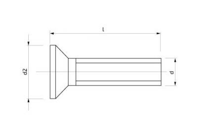 Šroub se zápustnou hlavou s křížovou drážkou 3 x 12 mm Zn