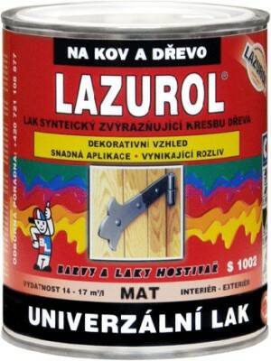 Lak syntetický LAZUROL S1002 matný – 0,75 l