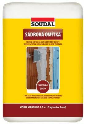 Omítka sádrová Soudal – 5 kg