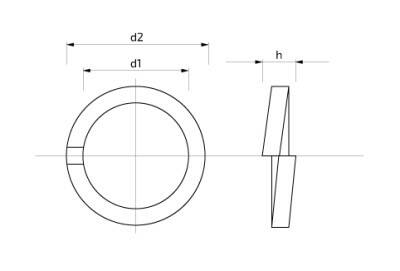 Podložka pérová 16,3 mm Zn