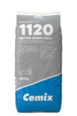 Beton 1120 20 MPa 4 mm  – 25 kg