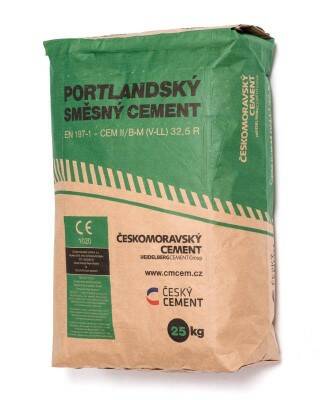 Cement portlandský směsný II/B-M (V-LL) 32,5R PF – 25 kg