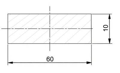 Plochá ocel 60 x 10 mm válcovaná