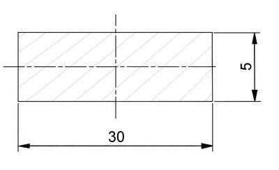 Plochá ocel pozinkovaná 30 x 5 mm válcovaná